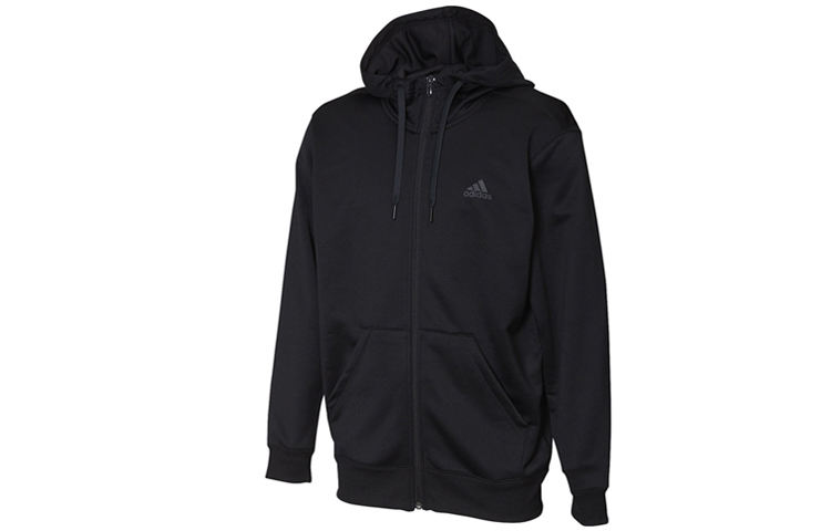 adidas Sports Knit Hoodie Jacket Black DN1420