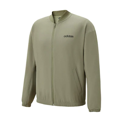 adidas Sports Lifestyle Logo Olive Green Unisex Long-Sleeve Jacket JL9637