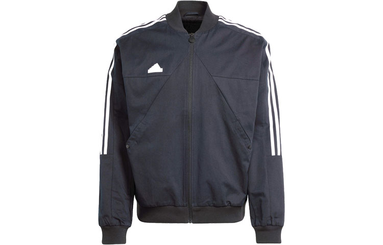 adidas Sports Performance Logo Jacket Black Long-Sleeve 3-Stripes IP3791