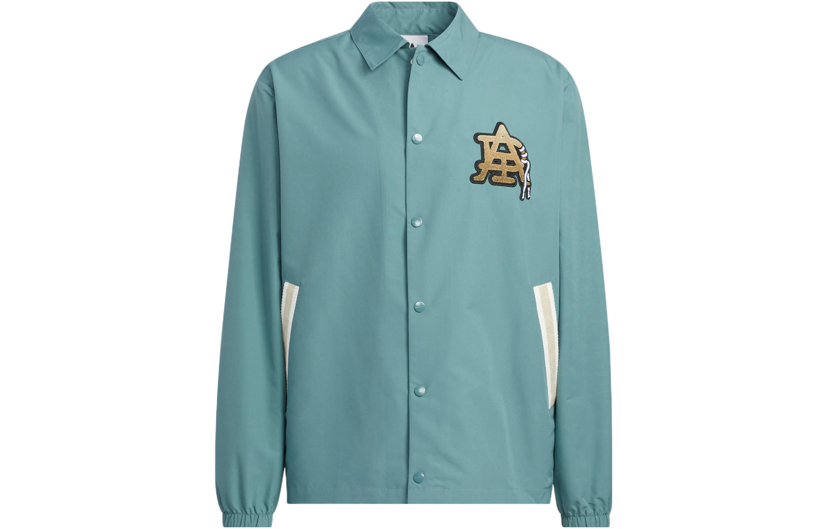 adidas Sports Shirt Jacket with Back Letter Print HS1994