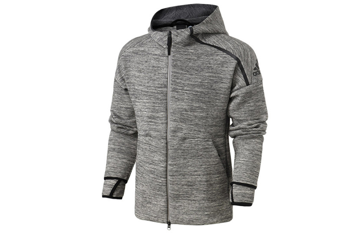 adidas Sports Style Knit Jacket Gray DY5759