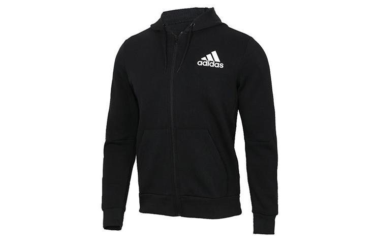 adidas Sports Style Knit Logo Jacket Black DT9912