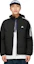 Sizing adidas運動防風側條紋黑色連帽羽絨外套 IT8730