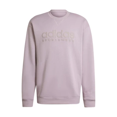 adidas Sportswear All Szn Fleece Graphic Crewneck Sweatshirt Purple - Casual Fit IW1192