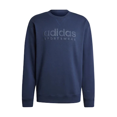 adidas Sportswear All Szn Fleece Graphic Sweatshirt Ink Blue - Crewneck Jumper IW1191