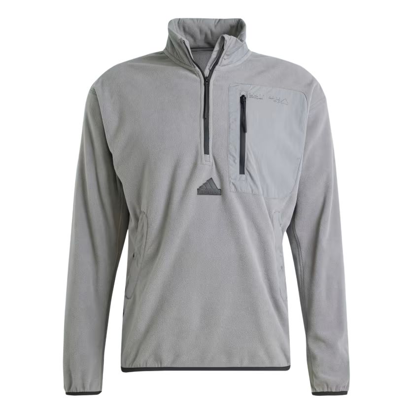 adidas Sportswear CITY ESCAPE Grey High-Neck Long-Sleeve Sweatshirt IV7414