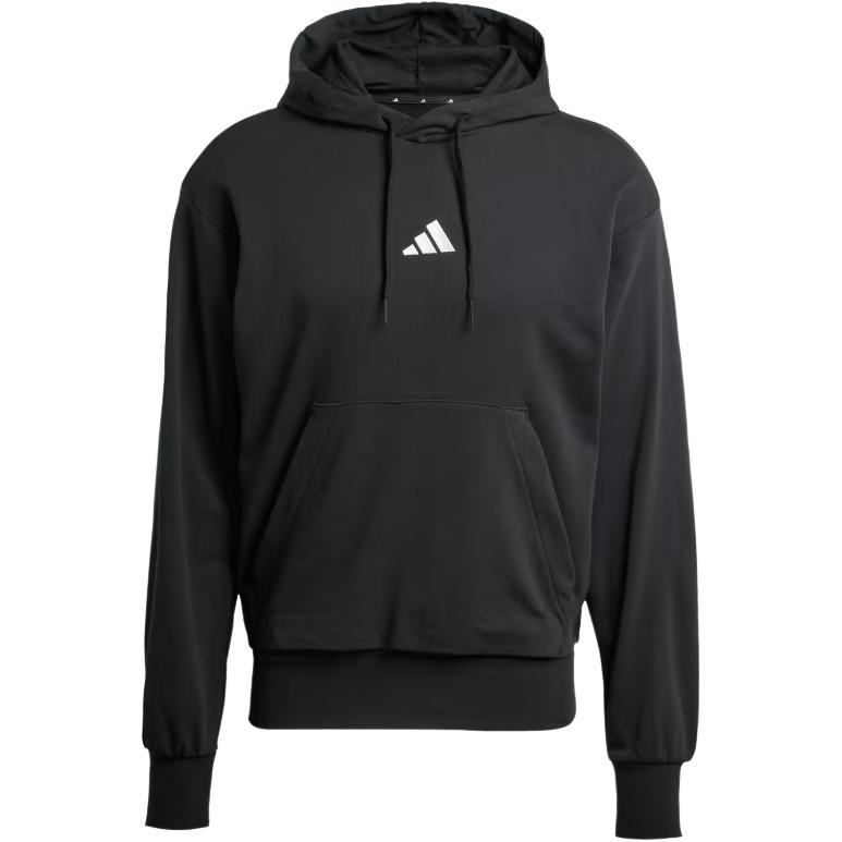 adidas Sportswear ESSENTIALS French Terry Feelcozy Logo Hoodie Black/White JE3849