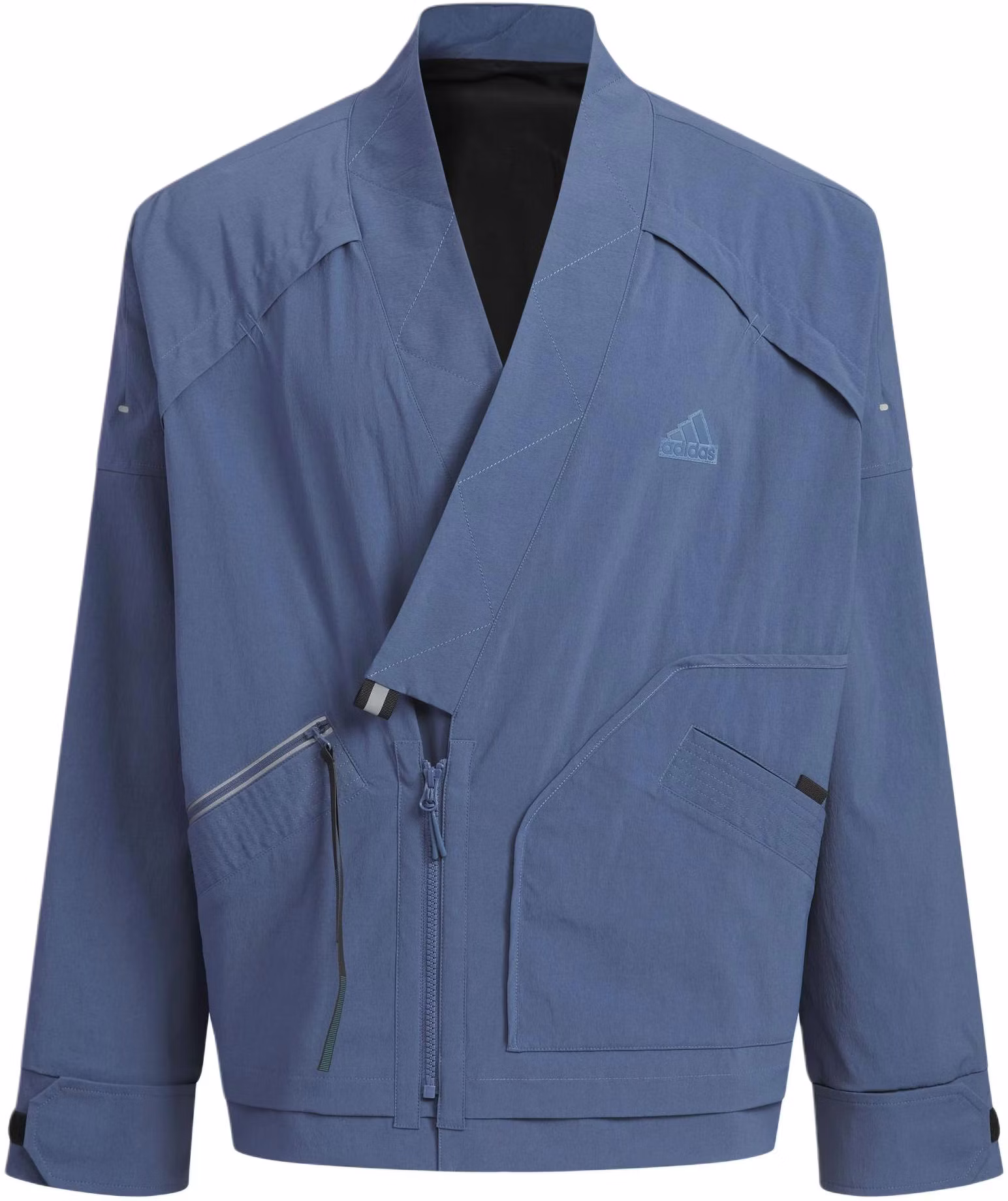 adidas-sportswear-fleece-jacket-v-neck-long-sleeve-casual-gray-blue-im-9069