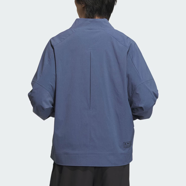 Shop adidas Sportswear Jaket Fleece V-Neck Lengan Panjang Kasual Abu Abu Biru IM9069