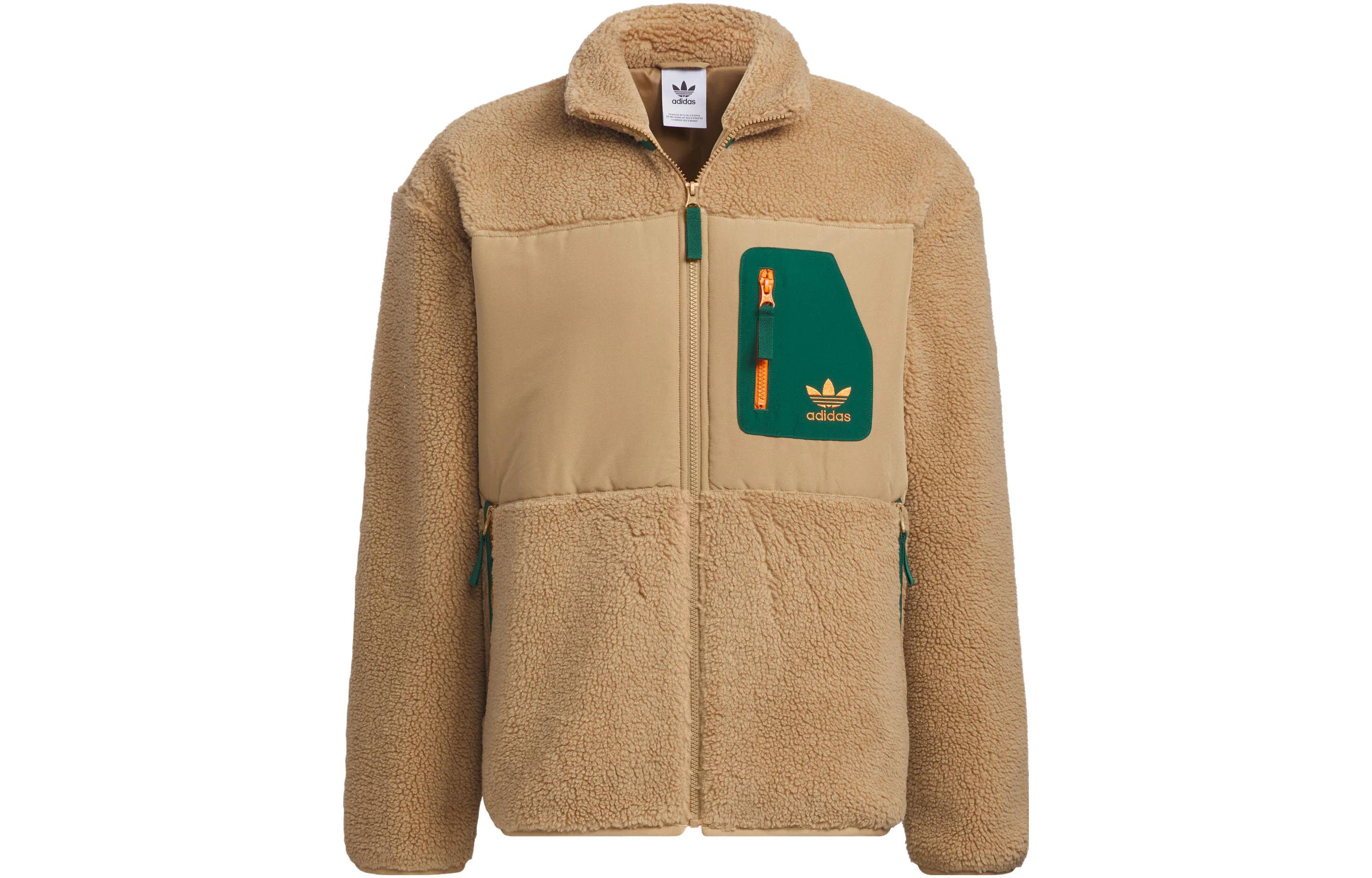 adidas Sportswear Loose-Fit Multicolor Utility Jacket Cardboard Yellow IN0994