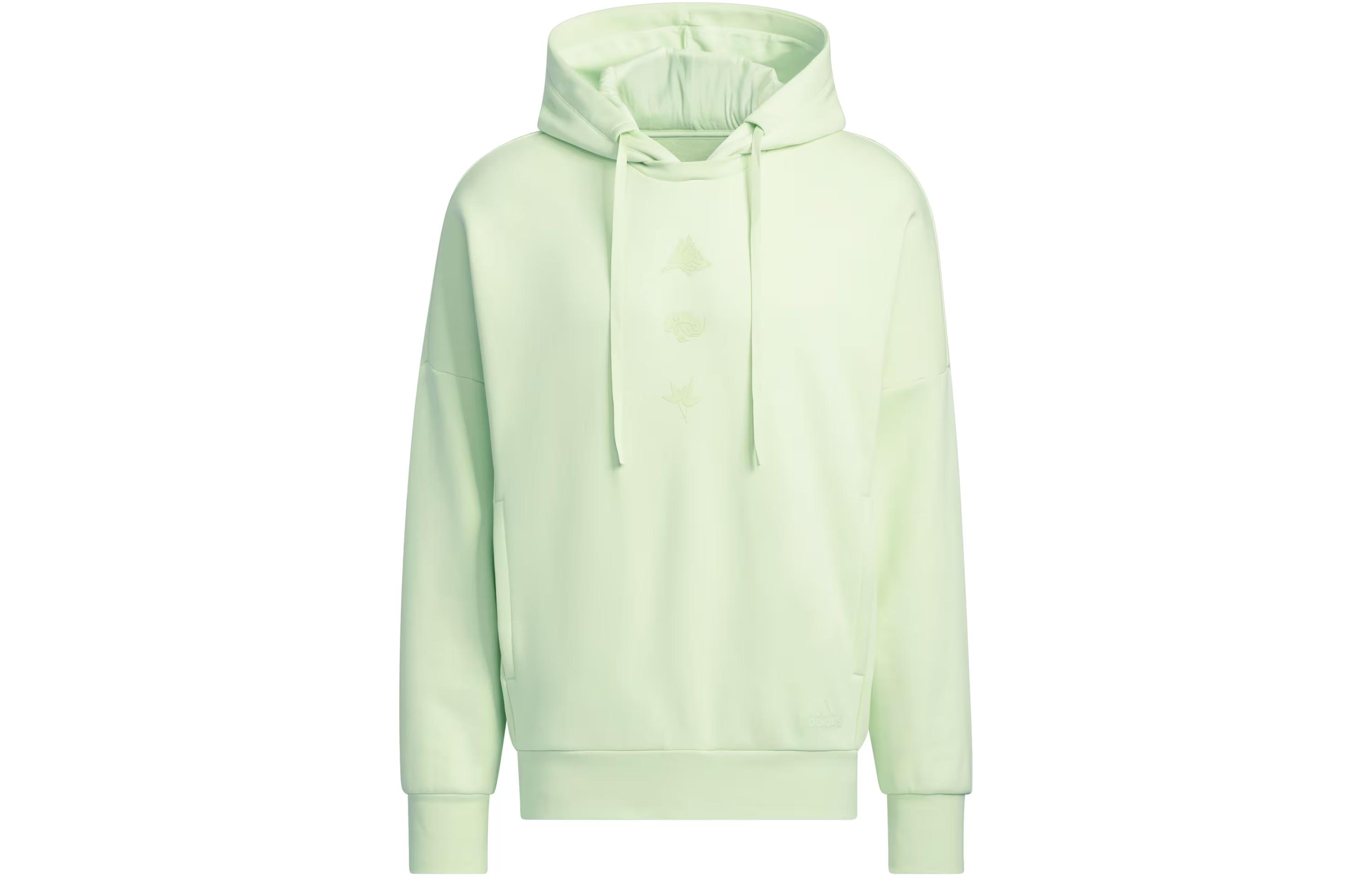 adidas Sportswear Oversized Lime Green Hoodie Pullover Casual Activewear JJ1346 圖 2