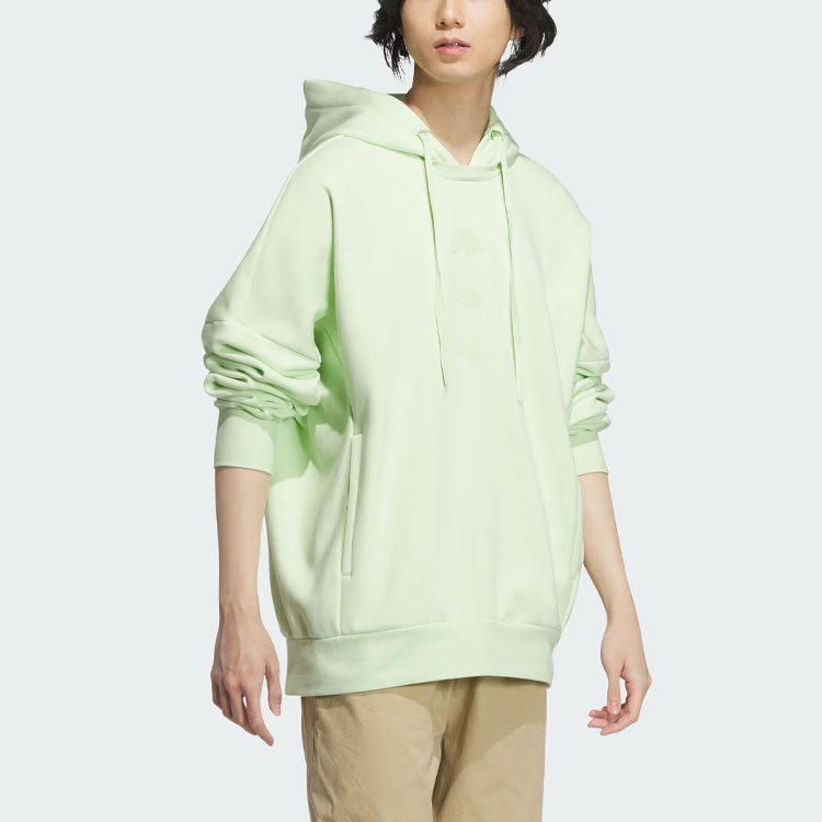 adidas Sportswear Oversized Lime Green Hoodie Pullover Casual Activewear JJ1346 圖 5