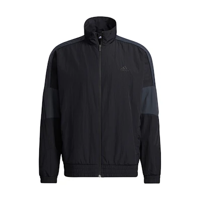 adidas Sportswear Retro Lettering Woven Track Jacket Black GT6358