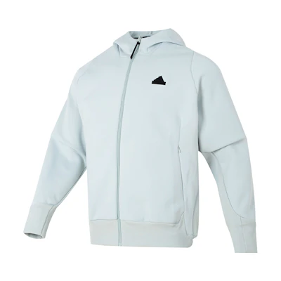 adidas Sportswear ZNE Hoodie Jacket Light Gray Full-Zip Logo Jacket IQ1378