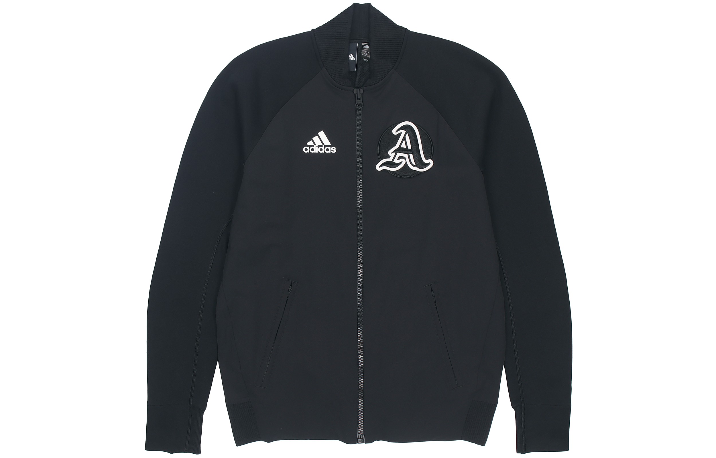 adidas Sporty Stand Collar Jacket Black FQ7616