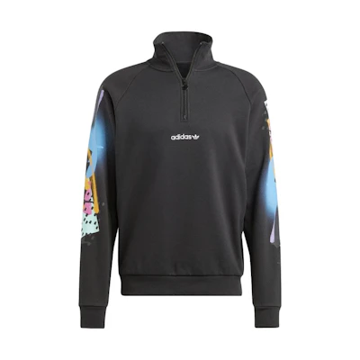 adidas Spray Paint Logo Stand-Collar Jacket Black Japan Exclusive () IN2374-JAPAN