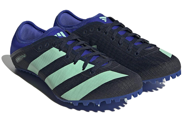 Shop adidas Sprintstar 小蟬翼 輕便防滑 低筒 跑步鞋 藍黑綠