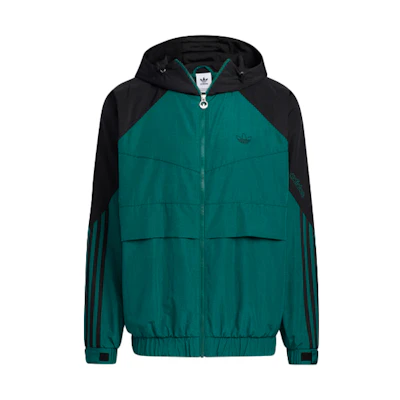 adidas SPRT Men’s Colorblock Full-Zip Hooded Jacket - Green HC0329
