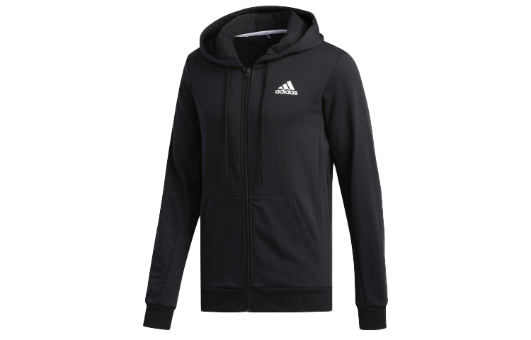 adidas SPT FT FZ Black Casual Sports Hooded Jacket DX6779