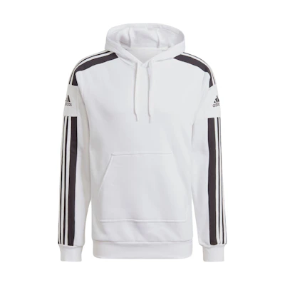 adidas Squadra 21 White Hoodie Soccer Training Long Sleeve Sweatshirt GT6637