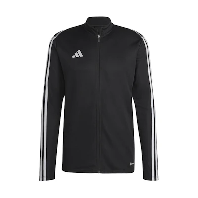adidas SS23 Black Retro Track Jacket with Logo Print and Striped Design HS7231