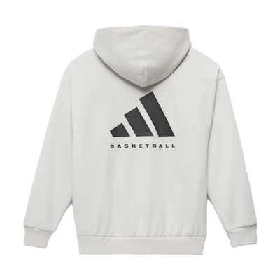 adidas SS23 Chapter 03 Logo Print Knit Hoodie Unisex White IN4241