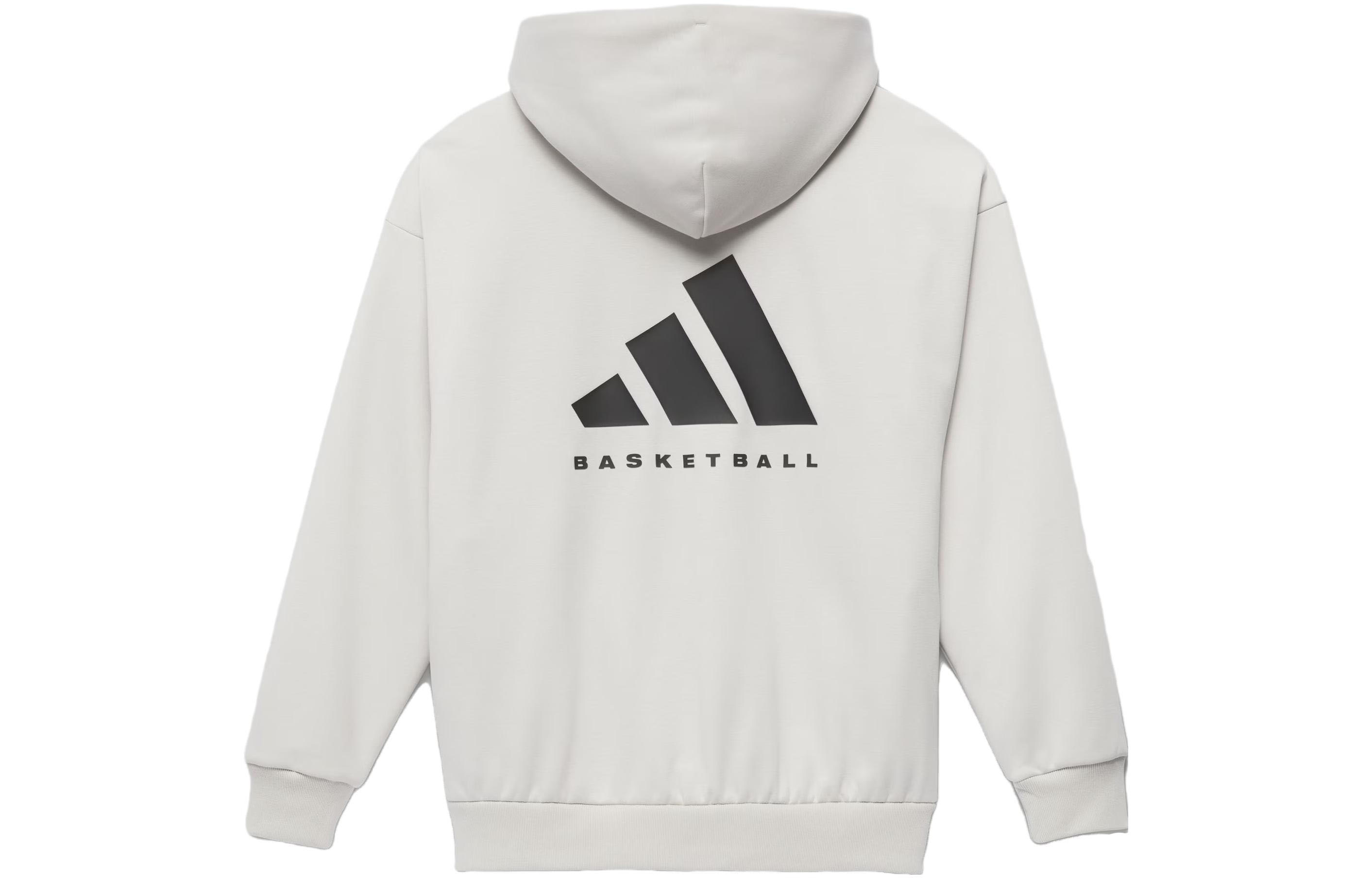 adidas SS23 Chapter 03 Logo Print Knit Hoodie Unisex White IN4241 圖 2