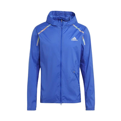 adidas SS23 Graphic Print Zip Hoodie Jacket Blue - IB8951