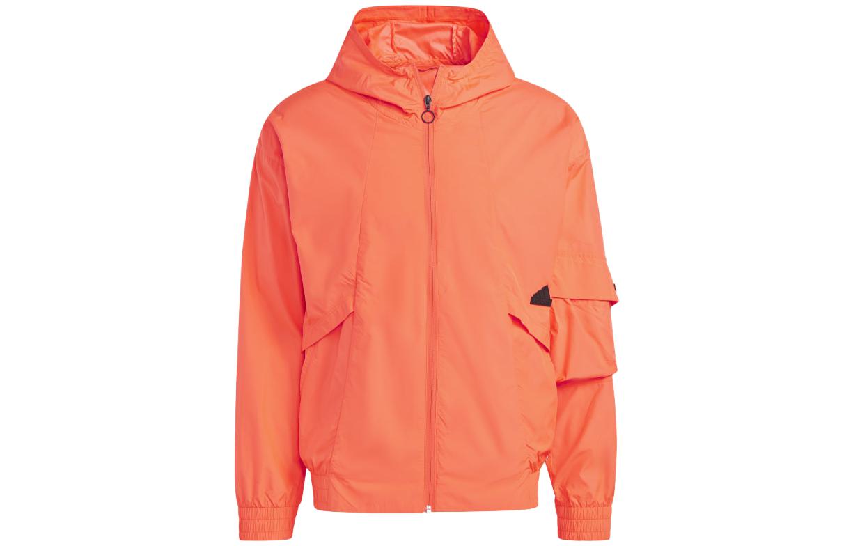 adidas SS23 Orange Solid Logo Patch Jacket IC6731