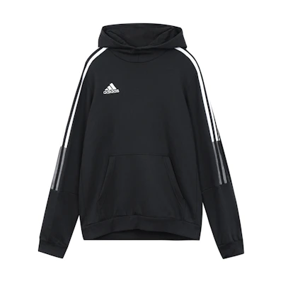 adidas SS23 Retro Sports Colorblock Logo Print Sweatshirt Black GM7341-Black