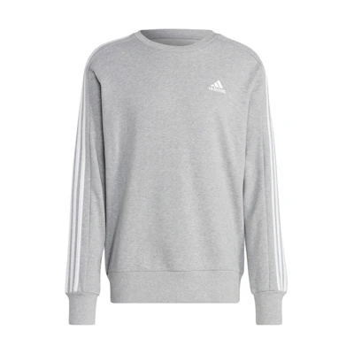 adidas SS23 Striped Crewneck Sweatshirt Light Gray IC9319