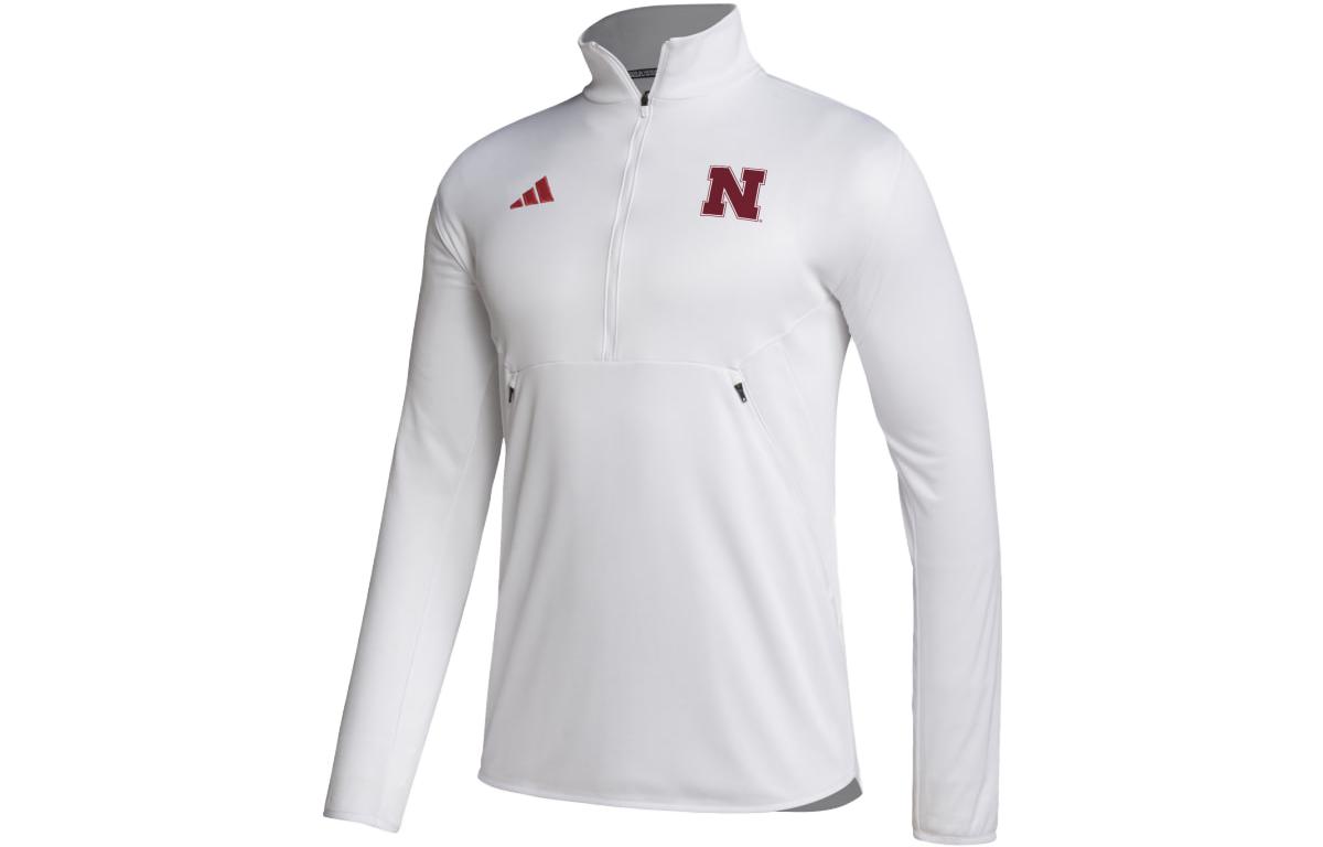 adidas SS23 White Solid Logo Embroidered Long Sleeve Jacket IQ0581