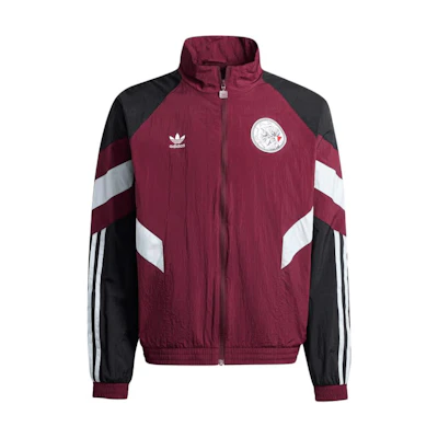 adidas SS24 Ajax Logo Zip-Up Track Jacket Brown - Long Sleeve IS6517