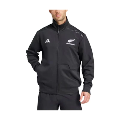 adidas SS24 All Blacks Logo Print Outdoor Casual Sports Jacket Black IX3119