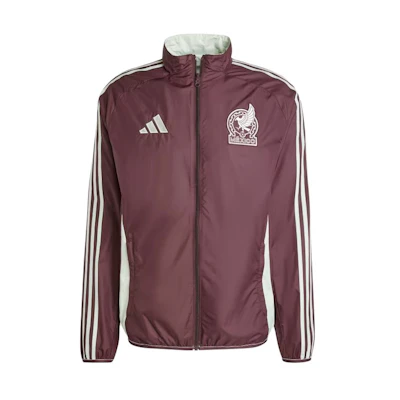 adidas SS24 Mexico Striped Retro Track Jacket Red Green Reversible Style IW2922