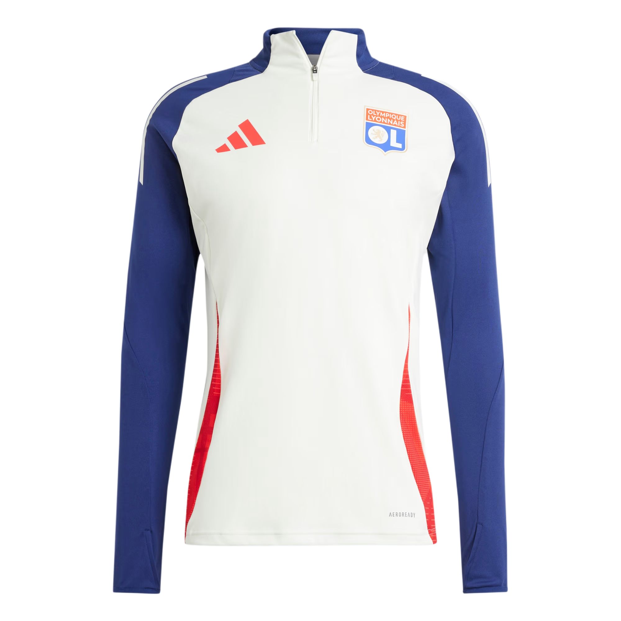 adidas SS24 Olympique Lyonnais Tiro Training Top White Retro Track Jacket IT5164