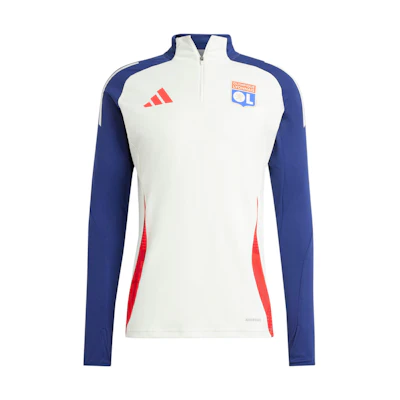 adidas SS24 Olympique Lyonnais Tiro Training Top White Retro Track Jacket IT5164