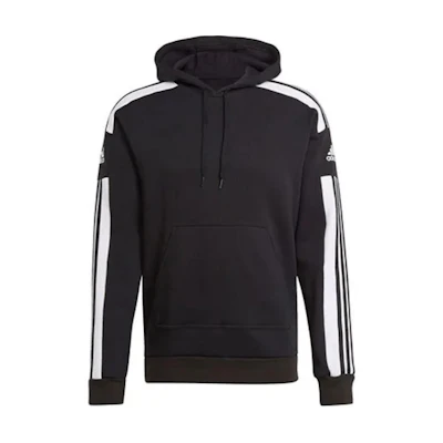 adidas SS24 SQ21 SW Hoodie Black Stylish Striped Logo Long Sleeve Training Hoodie GT6634