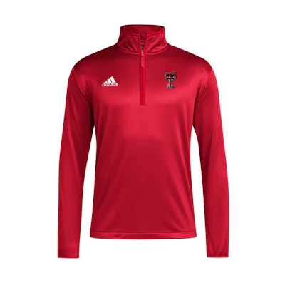 adidas SS24 Texas Tech Logo Red Long Sleeve Training Jacket JN6631
