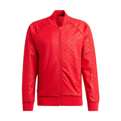 adidas SST Adicolor Graphics Monogram Track Jacket Red Long Sleeve IJ5689
