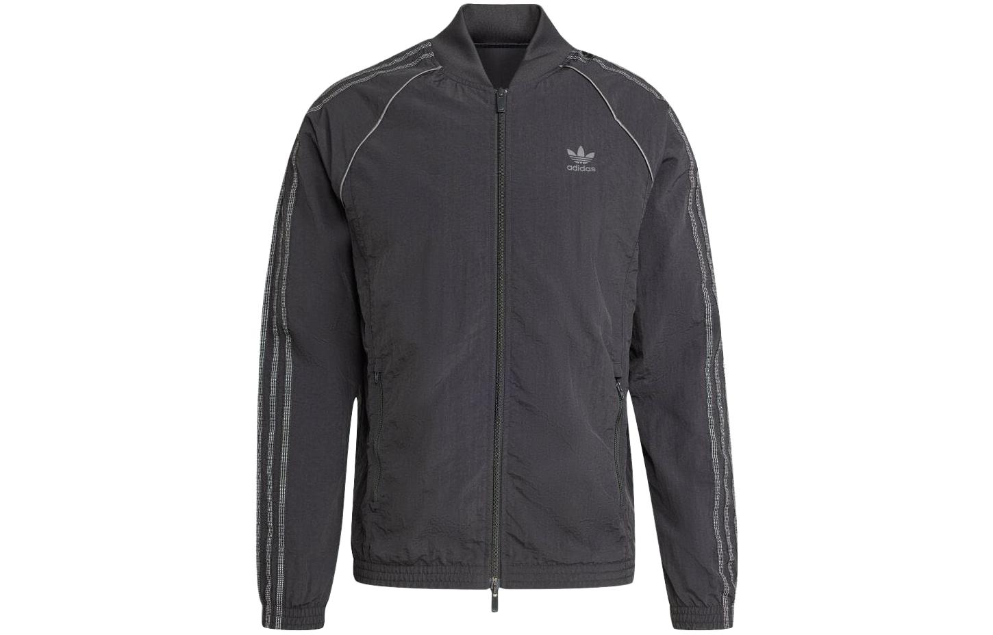 adidas SST Full-Zip Raglan Sleeve Jacket Men’s Black IZ3286