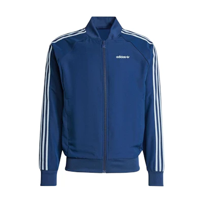 adidas SST Retro Track Jacket Navy Blue with Logo and Side Stripe Design for Men IX9626