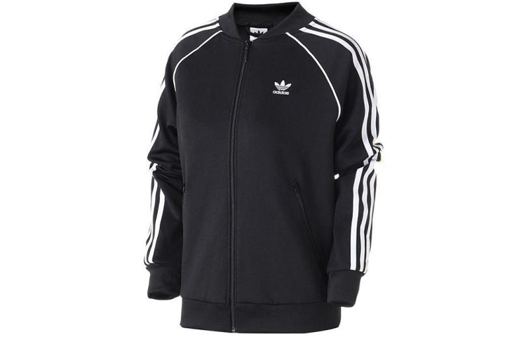 adidas SST Track Jacket Black Unisex Long Sleeve Sportswear CE2392