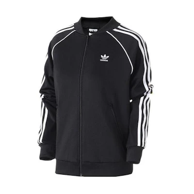 adidas SST Track Jacket Black Unisex Long Sleeve Sportswear CE2392