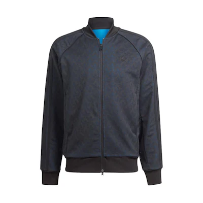 adidas SST Track Top All-Over Print Full-Zip Jacket Japanese Edition Black IJ7413-JAPAN
