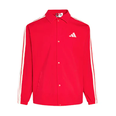 adidas ST 3ST Coach Fleece Relaxed Fit Sports Jacket Casualwear KR2501