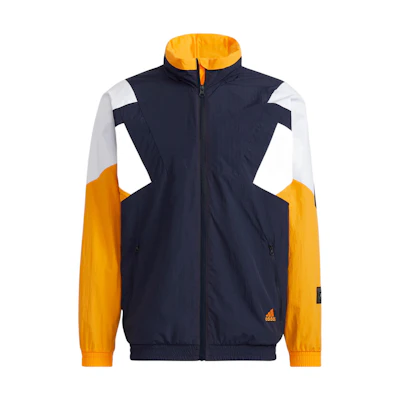 adidas St Brand Colorblock Logo Casual Zip Hoodie Jacket Men Multicolor HE7473