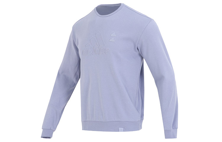 adidas ST GZ Logo Purple Retro Casual Sports Sweatshirt for Men IA6955