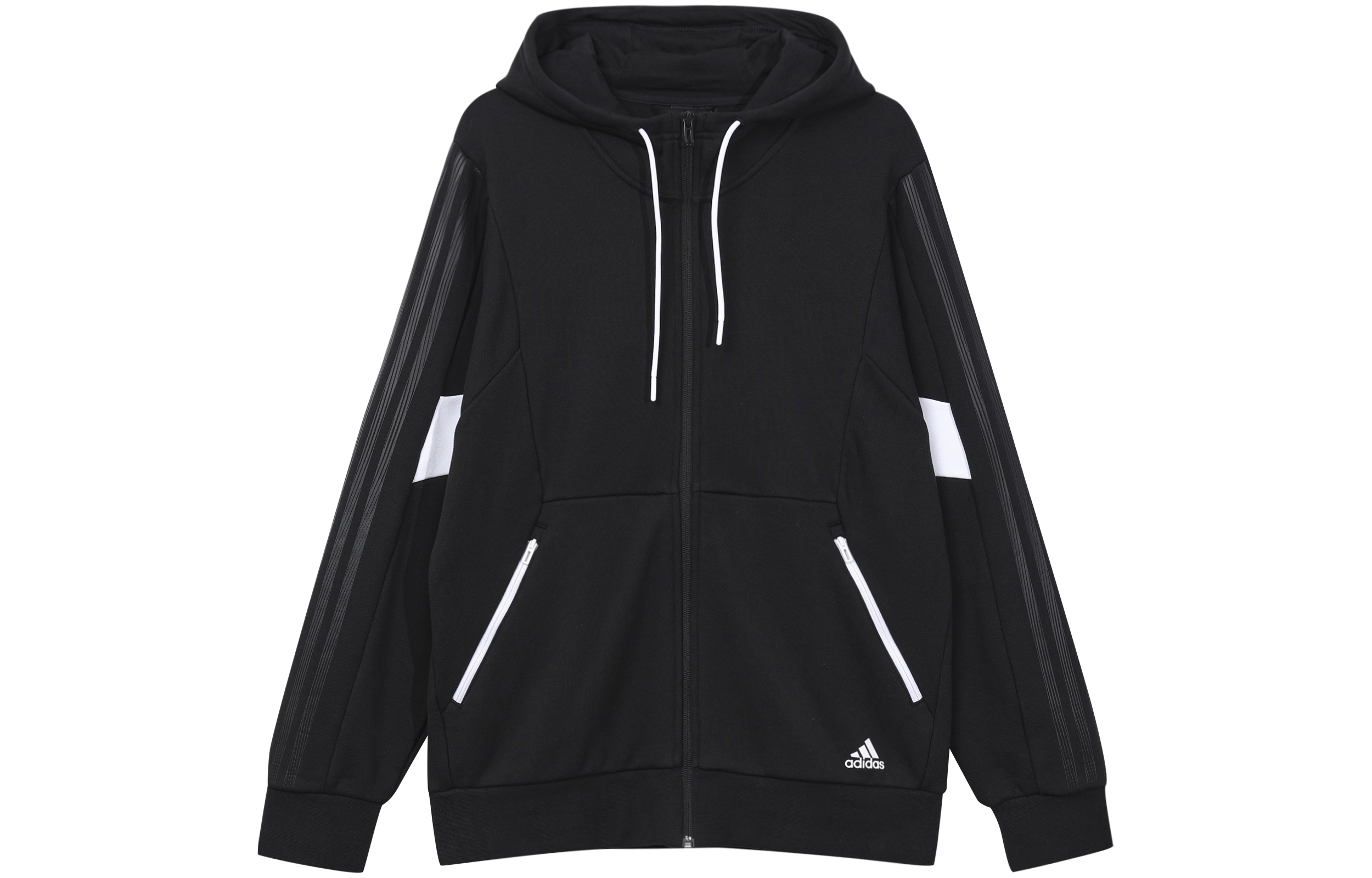 adidas ST Kn Block Logo Knit Training Jacket Black H40195