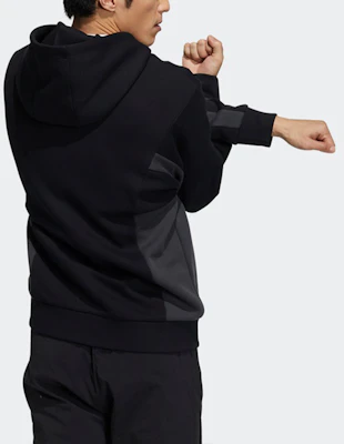 adidas ST Knit Spacer Logo Jacket Black Hoodie Sportswear H39239 Purchase adidas ST Knit Spacer Logo Jacket Black Hoodie Sportswear H39239